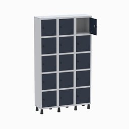 Armário Locker Guarda Volume Aço Light 15 portas 103,5x179,5cm - 2