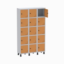 Armário Locker Guarda Volume Aço Light 15 portas 103,5x179,5cm - 3