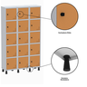Armário Locker Guarda Volume Aço Light 15 Portas 103,5x179,5cm - 6