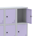 Ver imagem 6 de Armário Locker Guarda Volume Aço Light 15 Portas 103,5x179,5cm Cinza