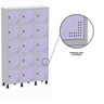 Armário Locker Guarda Volume Aço Light 15 Portas 103,5x179,5cm - 5