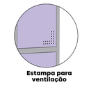 Ver imagem 7 de Armário Locker Guarda Volume Aço Light 15 Portas 103,5x179,5cm Cinza