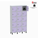 Ver imagem 3 de Armário Locker Guarda Volume Aço Light 15 Portas 103,5x179,5cm Cinza