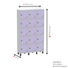 Armário Locker Guarda Volume Aço Light 15 Portas 103,5x179,5cm - 2