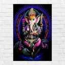 Ver imagem 1 de Placa Decorativa Mdf Ganesha Tamanho 20x27cm Modelo 4