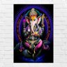 Placa Decorativa MDF Ganesha Tamanho 20x27cm Modelo 4 - 1