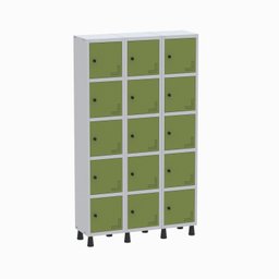 Armário Locker Guarda Volume Aço Light 15 portas 103,5x179,5cm - 2