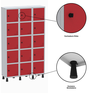 Armário Locker Guarda Volume Aço Light 15 Portas 103,5x179,5cm - 9
