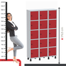 Armário Locker Guarda Volume Aço Light 15 Portas 103,5x179,5cm - 11