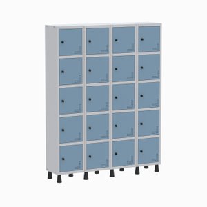 Armário Locker Guarda Volume Aço Light 4v 20 Portas Gr304/20