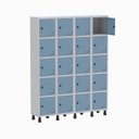 Ver imagem 2 de Armário Locker Guarda Volume Aço Light 20 Portas 138x179,5cm