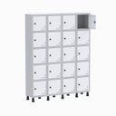 Ver imagem 3 de Armário Locker Guarda Volume Aço Light 20 Portas 138x179,5cm Branco/Cinza