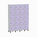Ver imagem 1 de Armário Locker Guarda Volume Aço Light 20 Portas 138x179,5cm Cinza