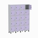 Ver imagem 2 de Armário Locker Guarda Volume Aço Light 20 Portas 138x179,5cm Cinza