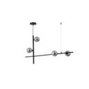Ver imagem 1 de Pendente Preto Globos Fumê 94cm 4g9 14598-pl