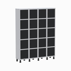 Armário Locker Guarda Volume Aço Light 4v 20 Portas Gr304/20