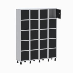 Armário Locker Guarda Volume Aço Light 20 Portas 138x179,5cm - 2 Armário Locker Guarda Volume Aço Light 20 Portas 138x179,5cm - 2