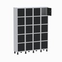 Ver imagem 2 de Armário Locker Guarda Volume Aço Light 20 Portas 138x179,5cm