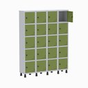 Ver imagem 2 de Armário Locker Guarda Volume Aço Light 20 Portas 138x179,5cm