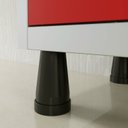 Ver imagem 7 de Armário Locker Guarda Volume Aço Light 20 Portas 138x179,5cm Vermelho/Cinza