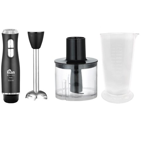 Mixer 2x1 Haste Inox 700ml 500 Watts Preto 220 Volts - 24464 -kian