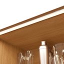 Ver imagem 6 de Cristaleira 4 Portas com Vidro e Fita LED 70cm Ciela Marrom/Canela