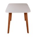 Ver imagem 4 de Mesa Retangular de Madeira e MDF 135 x 80 cm Branco/Freijó