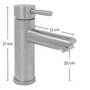 Ver imagem 3 de Misturador Monocomando de Banheiro Linha Luxor Inox Escovado 201