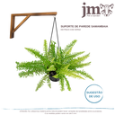 Ver imagem 2 de Kit 2 Suporte Parede Reforçado para Samambaia 51cm