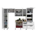 Ver imagem 4 de Cozinha Completa Modulada Mdf 5 Peças com Balcão com Tampo Multimóveis Cr20455 Branco/carvalho