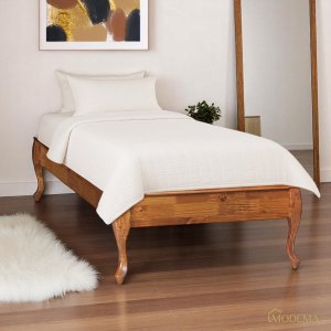 Cama Turca Solteiro Pés Luiz Xv 60833 Hannover Linz Móveis - Imbuia Glazer