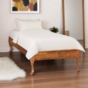 Ver imagem 1 de Cama Turca Solteiro Pés Luiz Xv 60833 Hannover Linz Móveis - Imbuia Glazer