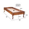 Cama Turca Solteiro Pés Luiz Xv 60833 Hannover Linz Móveis - Imbuia Glazer - 4