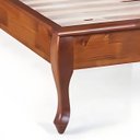 Ver imagem 3 de Cama Turca Solteiro Pés Luiz Xv 60833 Hannover Linz Móveis - Imbuia Glazer