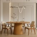 Ver imagem 4 de Mesa de Jantar Oblongo 120x80 Cm Base Freijó Tampo Mdf Freijó