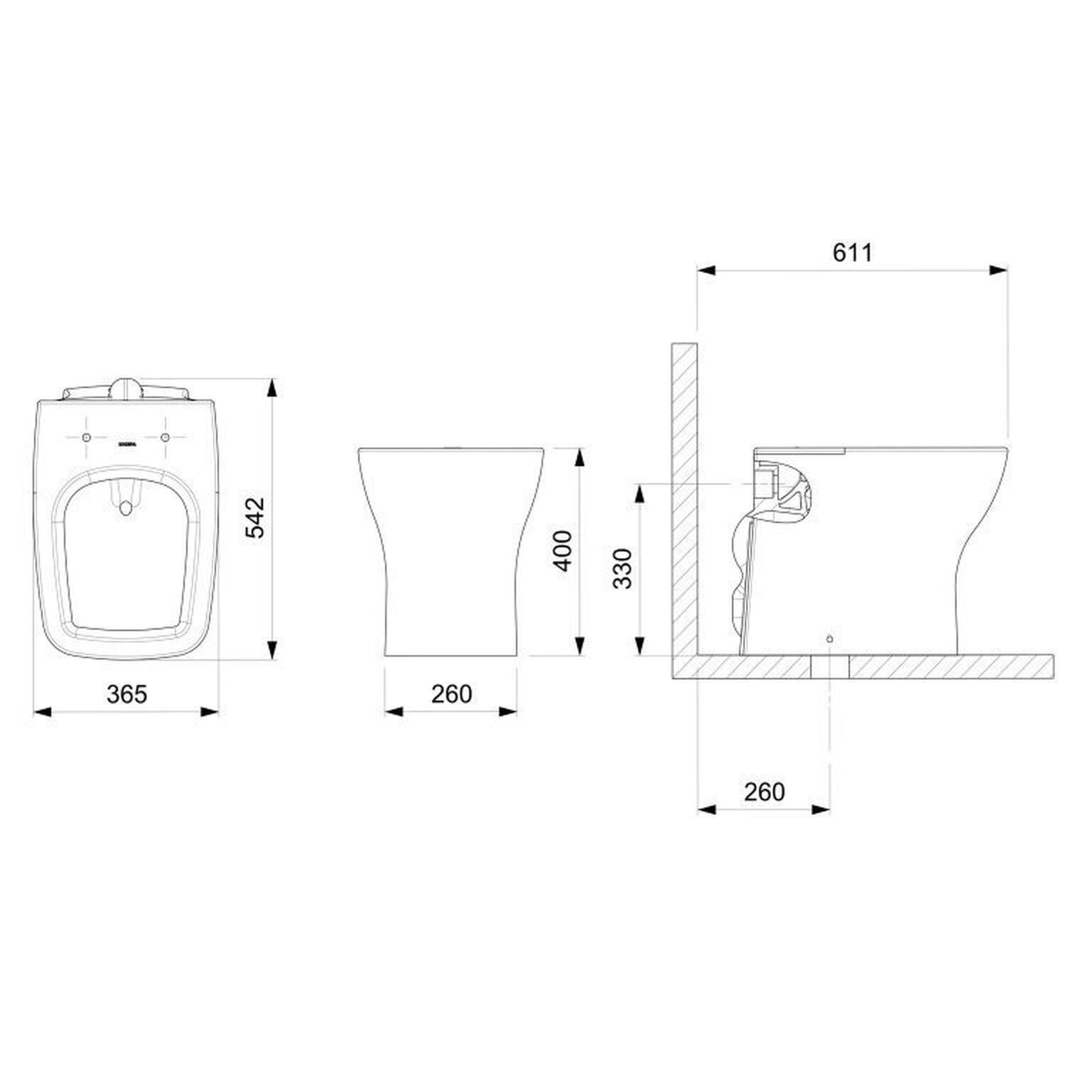 Kit 3 Vasos Sanitário Convencional com Assento Queda Amortecida Boss Incepa - 4