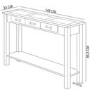 Ver imagem 3 de Aparador Buffet com Cerâmica 01 Gaveta 145cm W02 New Rústico Madeira Maciça Imbuia - Lyam Decor