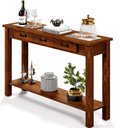 Ver imagem 2 de Aparador Buffet com Cerâmica 01 Gaveta 145cm W02 New Rústico Madeira Maciça Imbuia - Lyam Decor
