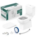 Ver imagem 5 de Kit 3 Vasos Sanitário com Caixa Acoplada e Assento Soft Close Elite Celite
