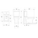 Ver imagem 4 de Kit 3 Vasos Sanitário com Caixa Acoplada e Assento Soft Close Elite Celite