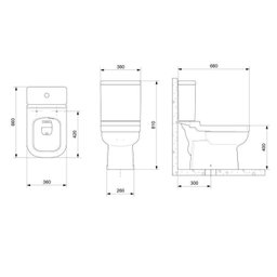Kit 3 Vasos Sanitário com Caixa Acoplada e Assento Soft Close Elite Celite - 4