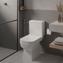 Ver imagem 1 de Kit 5 Vasos Sanitário com Caixa Acoplada e Assento Soft Close Elite Celite