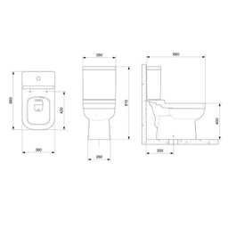 Kit 5 Vasos Sanitário com Caixa Acoplada e Assento Soft Close Elite Celite - 4