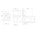 Ver imagem 4 de Kit 5 Vasos Sanitário com Caixa Acoplada e Assento Soft Close Elite Celite