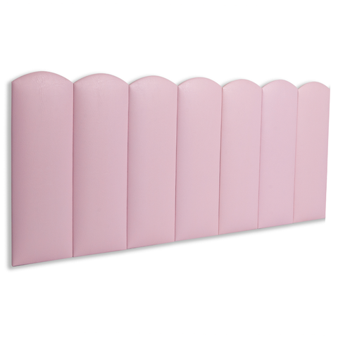 Cabeceira Casal Modulada Nuvem Cama Box Corino Rosa Bebê