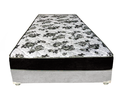 Ver imagem 2 de Cama Box Solteiro Suede Cinza + Colchão Solteiro Suede Preto Orto Molas Bonnel 88x188x55
