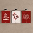 Ver imagem 2 de Kit 3 Quadro Decorativo Natal para Escritório Sala Empresa Qualidade Premium Luxo 40x28cm