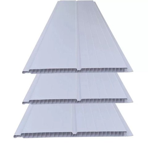 Kit 30m² Forro de PVC 8MMX20CMX3M Branco/Gelo Bariri