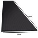Ver imagem 3 de Kit 30m² Forro de PVC 8MMX20CMX3M(6m²) p/Cx Preto Bariri