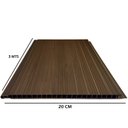 Ver imagem 3 de Kit 30m² Forro de PVC Plus 8MMX20CMX3M Marrom/Mogno Bariri